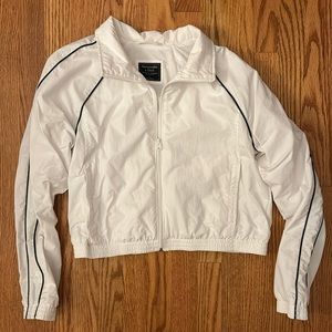 Abercrombie & Fitch White Jacket with Black Accents